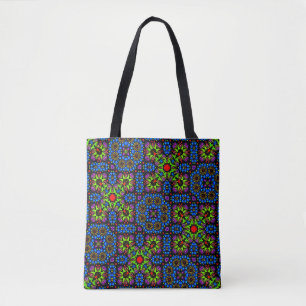 Bolsa Tote Na moda Trendy Colorful Abstrato Dot Art Patterno