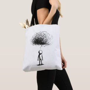 Bolsa Tote Na Nuvem Pensada
