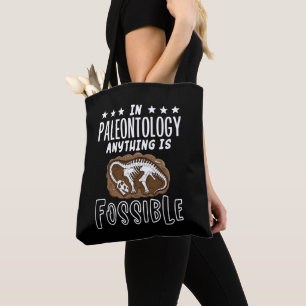Bolsa Tote Na Paleontologia Qualquer Coisa É Um Dinossauro Fo