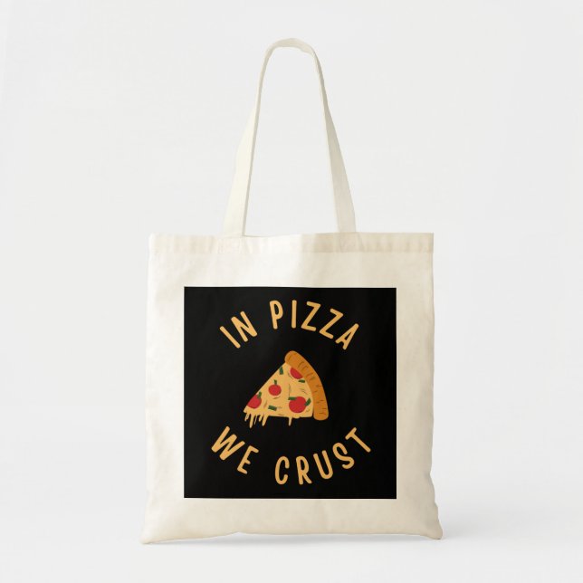 Bolsa Tote Na Pizza Nós Crust (Frente)