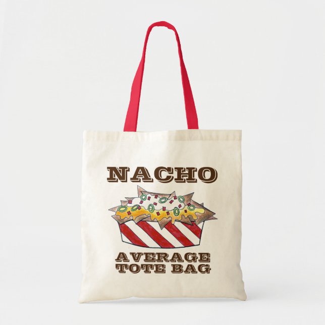 Bolsa Tote Nacho Média de Tote Bag Queijo Tortilla Comida (Frente)