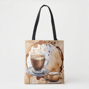 Bolsa Tote Nada além de Manchas de Café