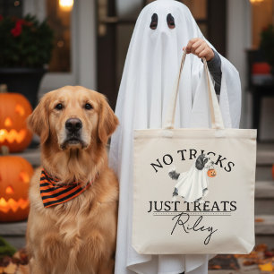 Bolsa Tote Nada De Truques Apenas Tratem O Engraçado Cachorro