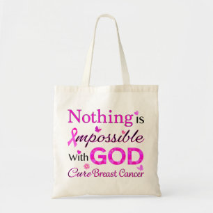 Bolsa Tote Nada é impossível com DEUS