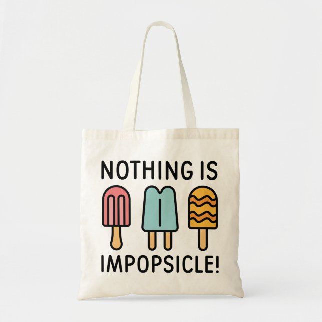 Bolsa Tote Nada é picolé (Frente)