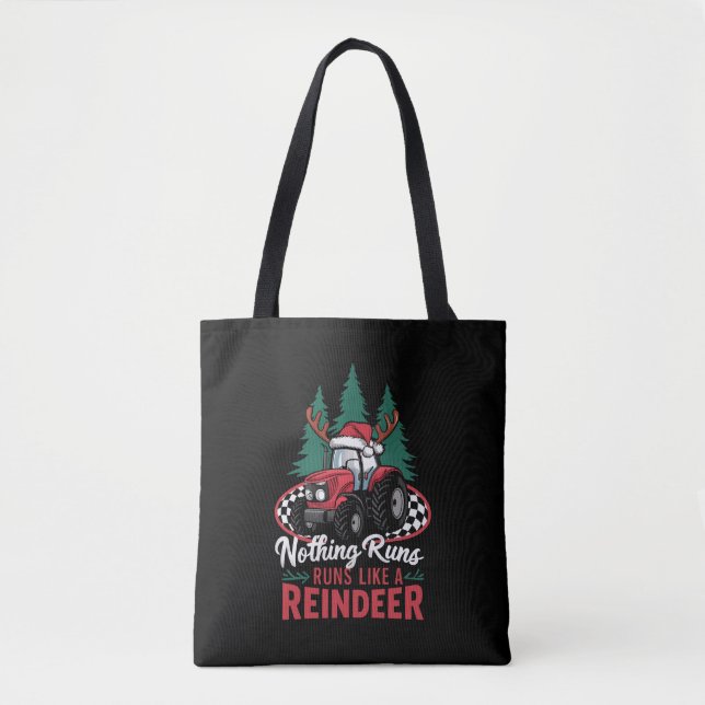 Bolsa Tote Nada Funciona Como Um Trator De Natal De Rebelde (Frente)