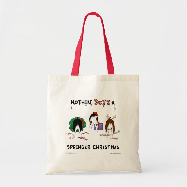 Bolsa Tote Nada termina um Natal de Springer (Frente)