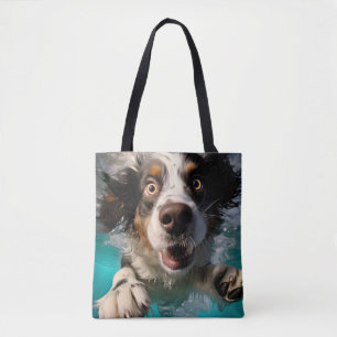 Bolsa Tote Nadação de Cães Elevada Nadação Submarina Design