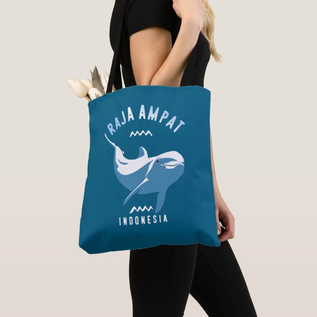 Bolsa Tote Nadar com Golfinhos em Raja Ampat (Close Up)