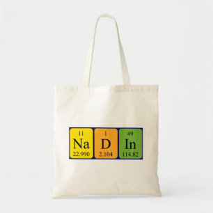Bolsa Tote Nadin periódico nome da mesa tote saco