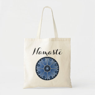 Bolsa Tote Namaste Azul Mandala Moderno