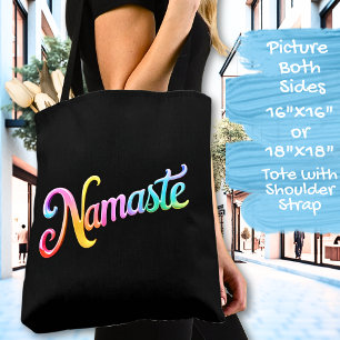 Bolsa Tote Namaste em preto