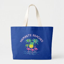 Bolsa Tote Namaste encalha o gráfico tropico do divertimento