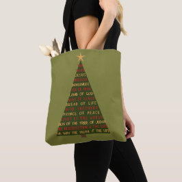Bolsa Tote Names of Jesus Christmas Tree