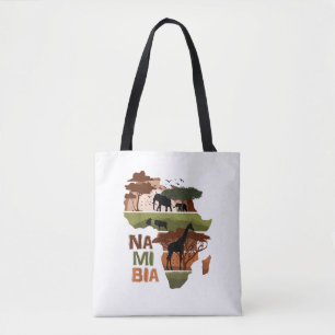 Bolsa Tote Namíbia África Sunset Continente Natureza Selvagem