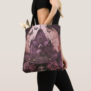 Bolsa Tote Namorada Assombrante Borboletas no Halloween