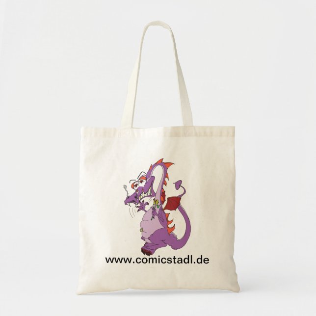Bolsa Tote namorado dragão (Frente)