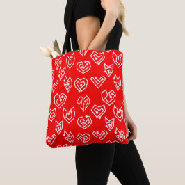Bolsa Tote Namorados Branco Mazes