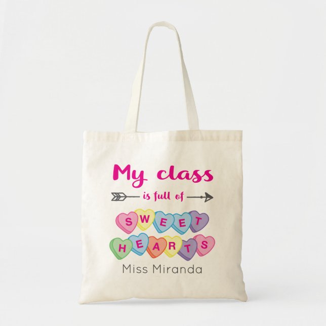 Bolsa Tote Namorados de Apreciação de Professores Personaliza (Frente)