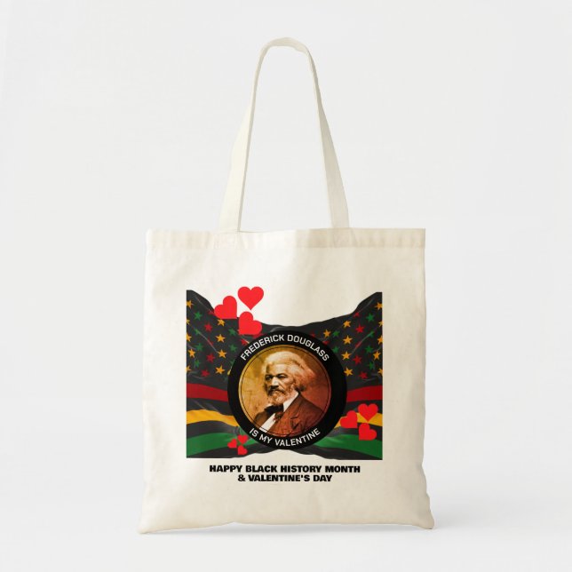 Bolsa Tote Namorados FREDERICK DOUGLASS de História Negra (Frente)