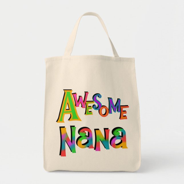 Bolsa Tote Nana T-shirts e presentes incríveis (Frente)