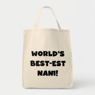 Bolsa Tote Nani T-shirts e presentes do mundo de texto negro