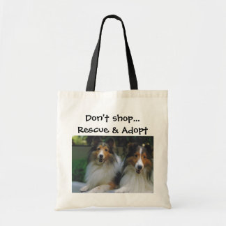 Bolsa Tote Não comprar… o salvamento & não adote Shelties