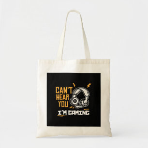 Bolsa Tote Não consigo ouvi-lo Estou a jogar - Jogador e Joga
