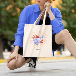 Bolsa Tote Não deixe de fazer isso retrato móvel de laranja p