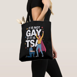 Bolsa Tote Não é Gay Se é TSA Piadas Segurança Companhia Aére