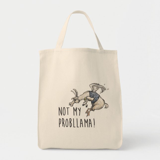 Bolsa Tote Não é o meu saco de problemas (Frente)