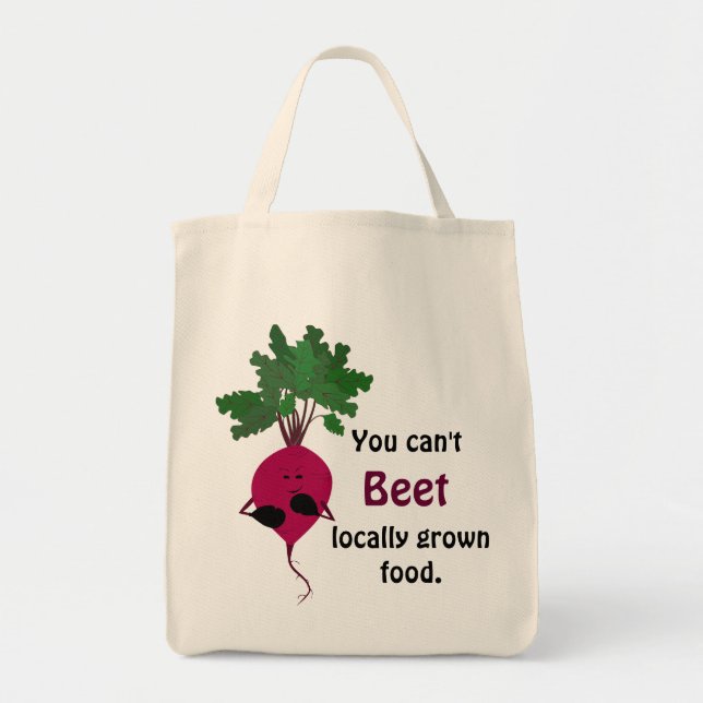 Bolsa Tote Não é Possível Beet Localmente Grown Bag (Frente)