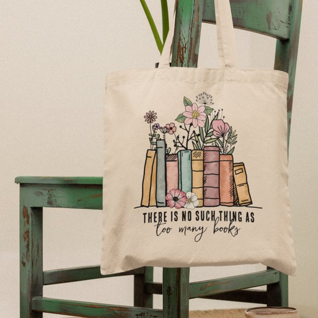 Bolsa Tote Não É Uma Coisa Que Muitos Livros São Florais (Criador carregado)