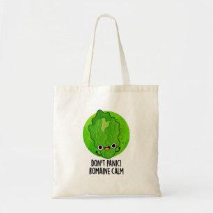 Bolsa Tote Não entre em pânico Romaine Calma Engraçado Veggie