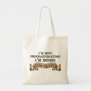 Bolsa Tote Não Estou Procrastinando - Estou Fazendo Missões P