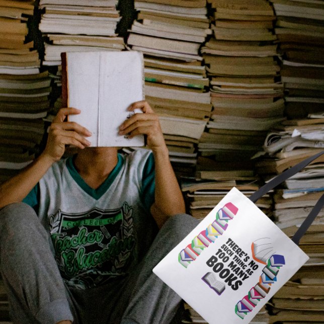 Bolsa Tote Não existem muitos livros (Criador carregado)