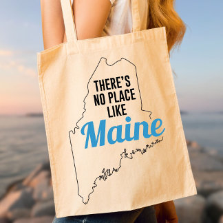 Bolsa Tote Não há lugar como Maine, Tote Bag, Mamãe Gift