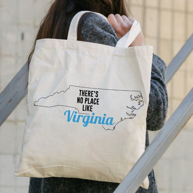 Bolsa Tote Não há lugar como Virginia, Tote Bag, Mamãe Gift (Criador carregado)