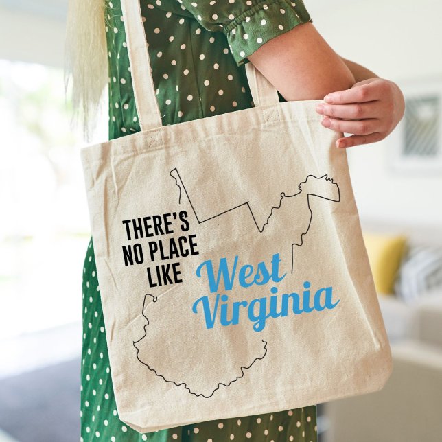 Bolsa Tote Não há lugar como West Virginia Tote Bag (Criador carregado)