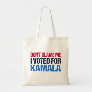 Bolsa Tote Não me culpes, votei em Kamala