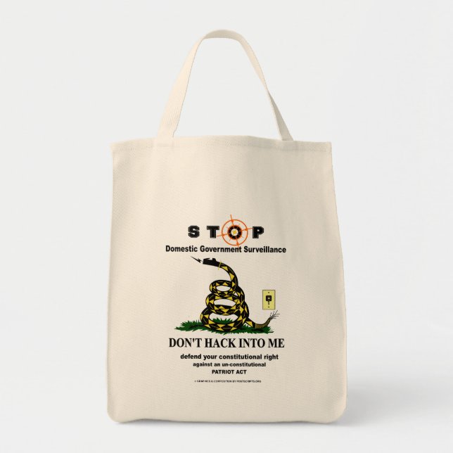 Bolsa Tote Não me invada (Frente)