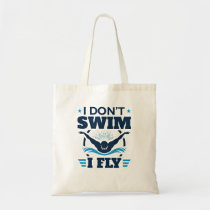 Bolsa Tote Não Natação que eu voe de borboleta
