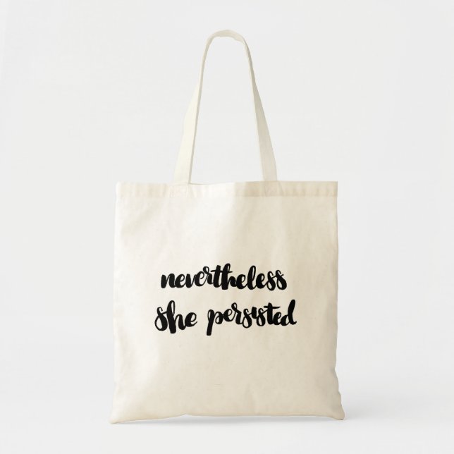 Bolsa Tote Não obstante persistiu (Frente)