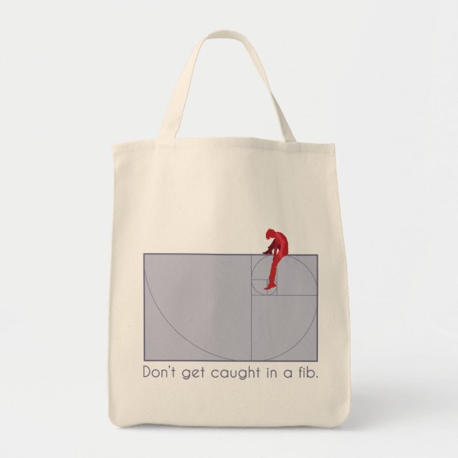 Bolsa Tote Não obtenha travado em um fib (Frente)