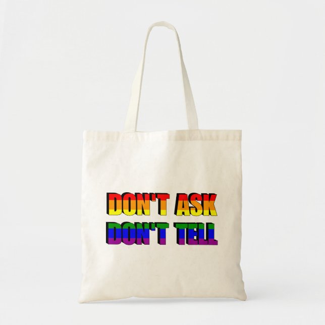 Bolsa Tote Não pergunte a Bag (Frente)