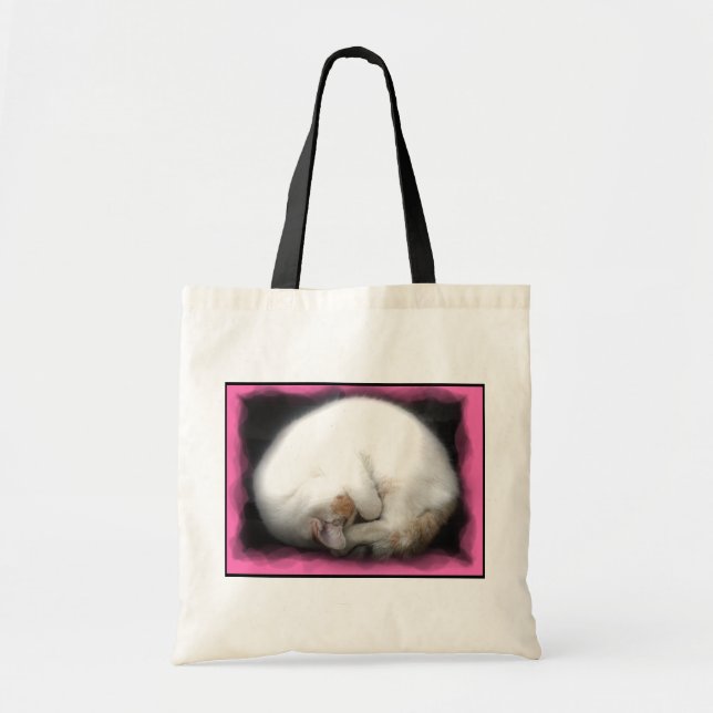 Bolsa Tote Não perturbe a sacola do gato (Frente)