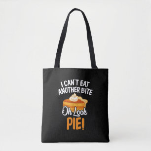 Bolsa Tote Não posso comer mais uma mordida.