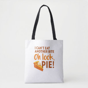 Bolsa Tote Não posso comer mais uma mordida.