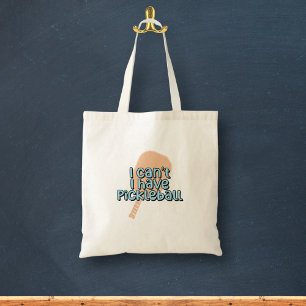 Bolsa Tote Não posso, tenho picleball Seletor de Pickleball