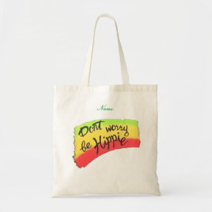 Bolsa Tote Não se preocupe em ser Hippie Thunder_Cove